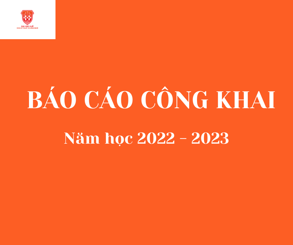 BÁO CÁO CÔNG KHAI NĂM HỌC 2022- 2023